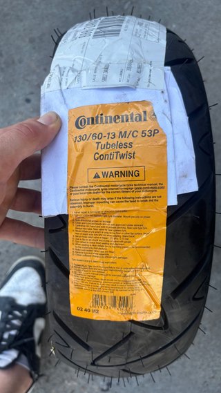 Neumático Continental ContiTwist 130/60-13
