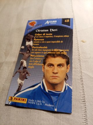 Figurina Christian Vieri Azzurri Italia