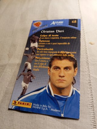 Figurina Christian Vieri Azzurri Italia