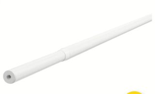 Barra Cortina Extensible Blanca