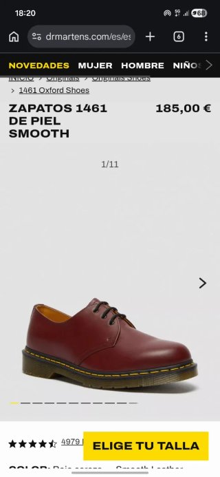 Dr. Martens 1461 Oxford Shoes Piel