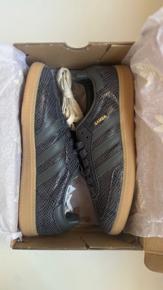 Adidas Samba Negro Piel Serpiente Talla 39