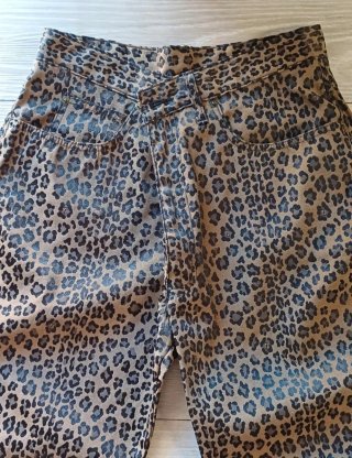 Pantaloni Fendi leopardati marrone/grigio