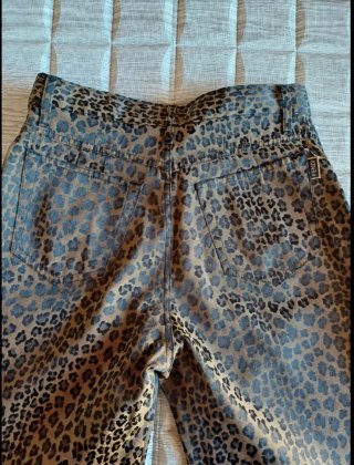 Pantaloni Fendi leopardati marrone/grigio