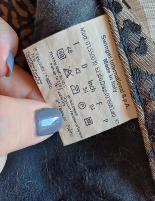 Pantaloni Fendi leopardati marrone/grigio