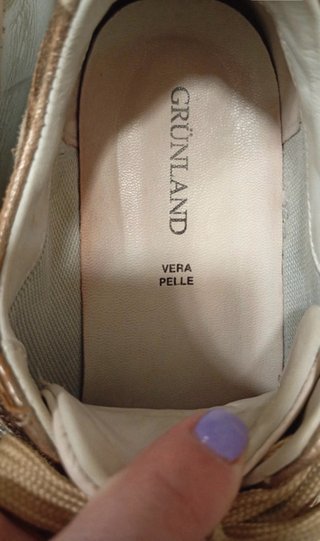 Scarpe donna Grunland beige/oro