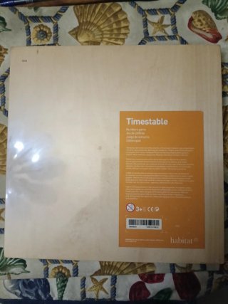 Tabla de multiplicar de madera