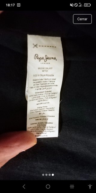 Cazadora Biker Pepe Jeans Negra