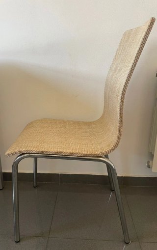 2 Sillas de diseño madera y metal