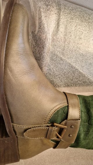 Botas altas mujer verde
