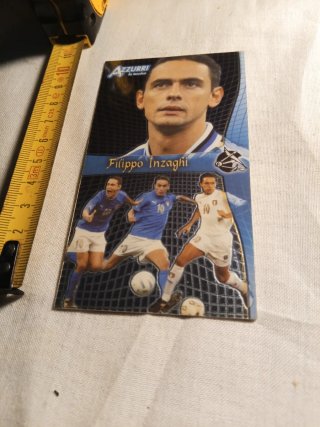 Card Calciatore Filippo Inzaghi Azzurri Italia