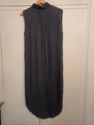 Mono largo Zara sin mangas azul