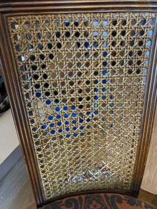 6 Sillas de comedor antiguas de madera