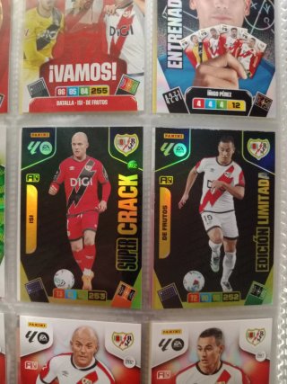 Pack Cromos Rayo Vallecano Adrenalyn XL Liga 2026.