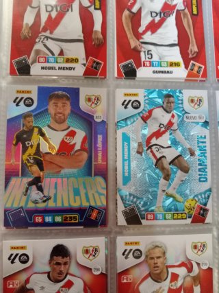 Pack Cromos Rayo Vallecano Adrenalyn XL Liga 2026.