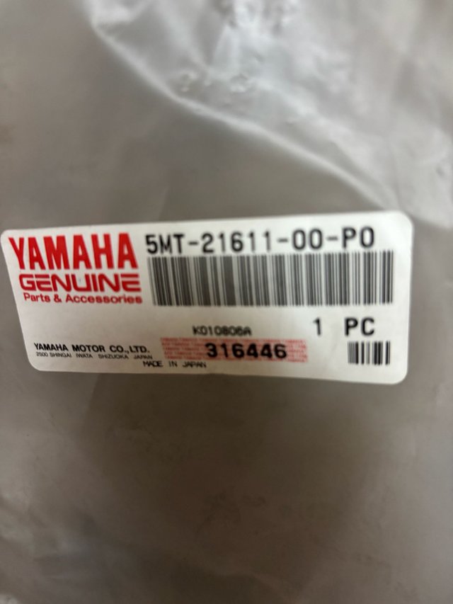 Guardabarros Trasero Yamaha 5MT-21611-00-P0 Rojo