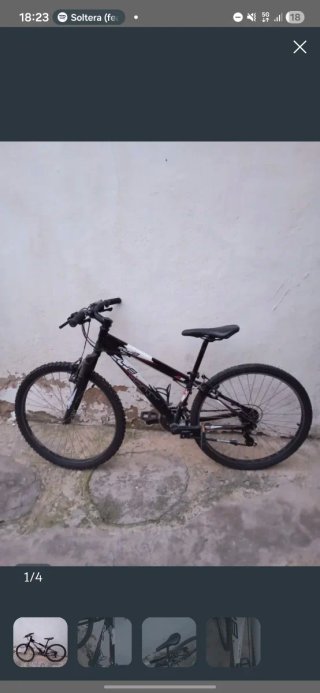 Bicicleta Monty MTB Negra