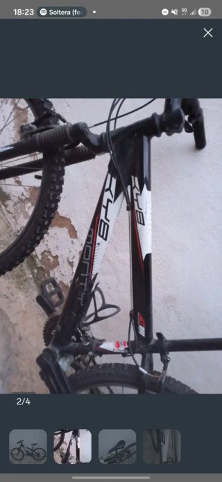 Bicicleta Monty MTB Negra
