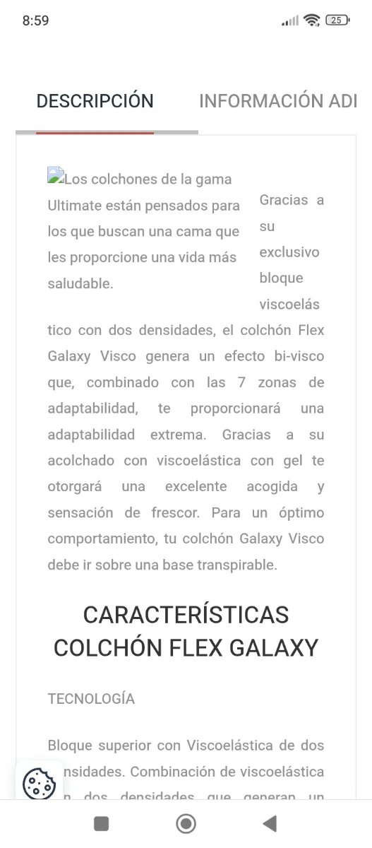 150x190 FLEX GALAXY VISCO COLCHON FIRMEZA SUPERIOR