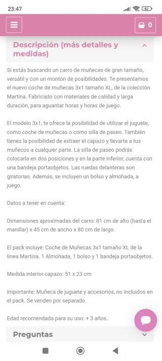 Carro 3 en 1 De Cuevas