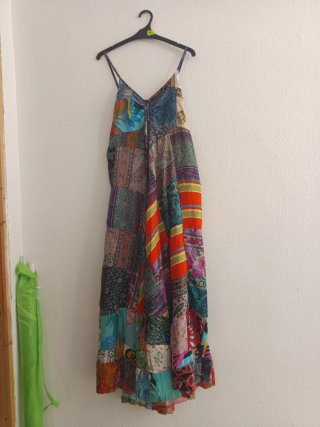 Talla L/XL Vestido boho patchwork