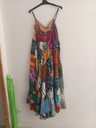 Talla L/XL Vestido boho patchwork