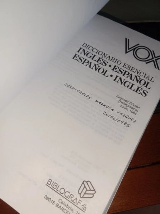 Vox diccionario inglés-español,español-inglés