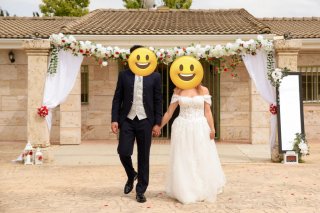 Vestido de Novia blanco ivory.