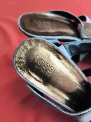 Sandalias Hoss Intropia Gris y Dorado