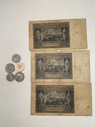 Lote Billetes y Monedas Polonia