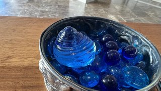 Gemas de cristal azul