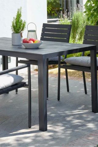 Mesa de jardín metálica y madera MADERUP de Jysk