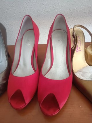 Lote 7 pares zapatos mujer talla 37