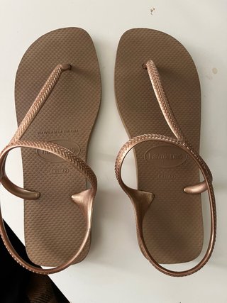 Havaianas Luna Sandalias Doradas Talla 41/42