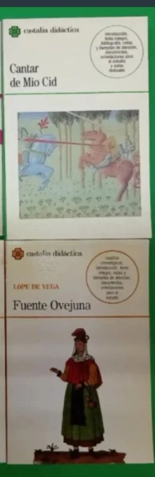 Libros 'El Cantar del Mío Cid' y 'Fuenteovejuna'