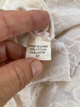 Camisa Ibicenca Blanca Talla XL