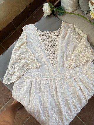 Camisa Ibicenca Blanca Talla XL