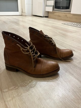 Botines Romano Cuero Marrón Talla 38