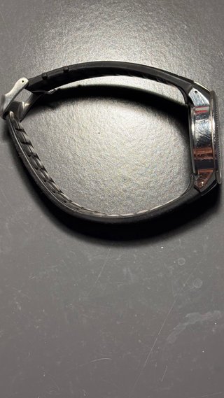 Reloj Swatch Cronógrafo Negro y Plateado