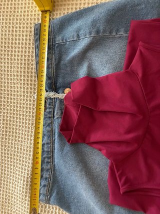 Conjunto top y minifalda vaquera