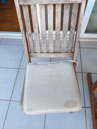 Mesa y 6 Sillas Jardín Madera