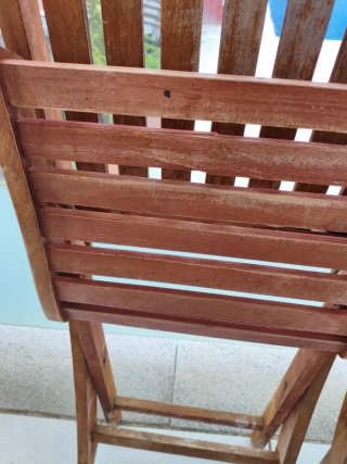 Mesa y 6 Sillas Jardín Madera