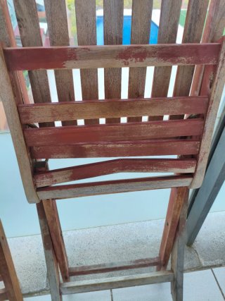 Mesa y 6 Sillas Jardín Madera