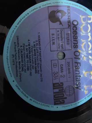Vinilo Boney M. Oceans Of Fantasy