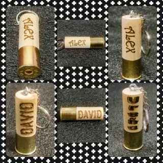 Llavero de cartucho personalizado