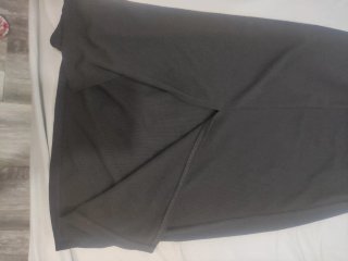 Vestido canalé Valentina negro