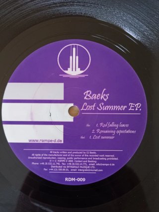 Vinilo Baeks – Lost Summer EP