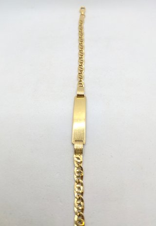 Esclava Ojo de tigre oro de 18k, 6.8 g, 21 cm.