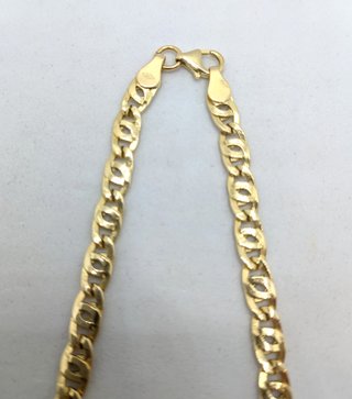Esclava Ojo de tigre oro de 18k, 6.8 g, 21 cm.