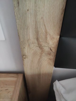 Cabecero Cama 150cm Madera y Cuero